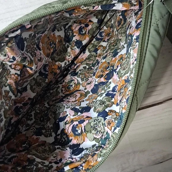 Vera Bradley Quilted Sling Bag in Olive Green - Picture 5 of 11